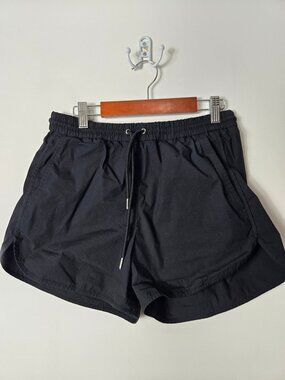 AYR The Sport Shorts Women's Size S Black Athletic Drawstring Lightweight